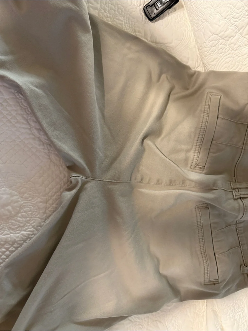 Democracy Straight-Leg pants in Light Taupe